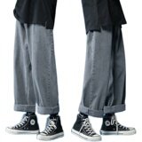 ！转化超高！宽松直筒牛仔裤男女中性老爹裤NB310P58，男装牛仔裤，电商C303