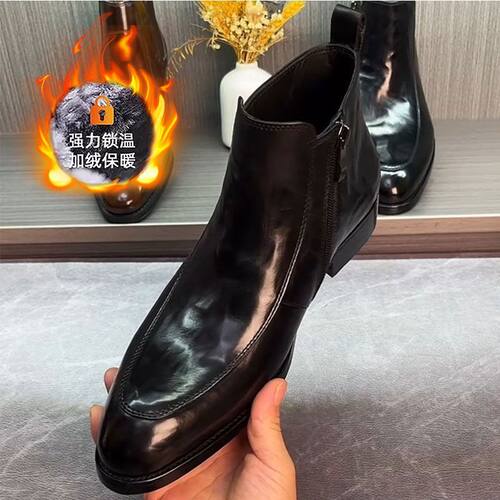 男士英伦风切尔西靴复古休闲