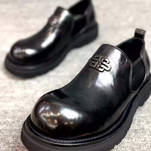 野森霖时尚米奇大头皮鞋德比鞋
