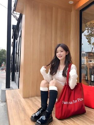 FAMOUS FOR PIZZA大容量托特包女2025新款通勤单肩包购物袋手提包