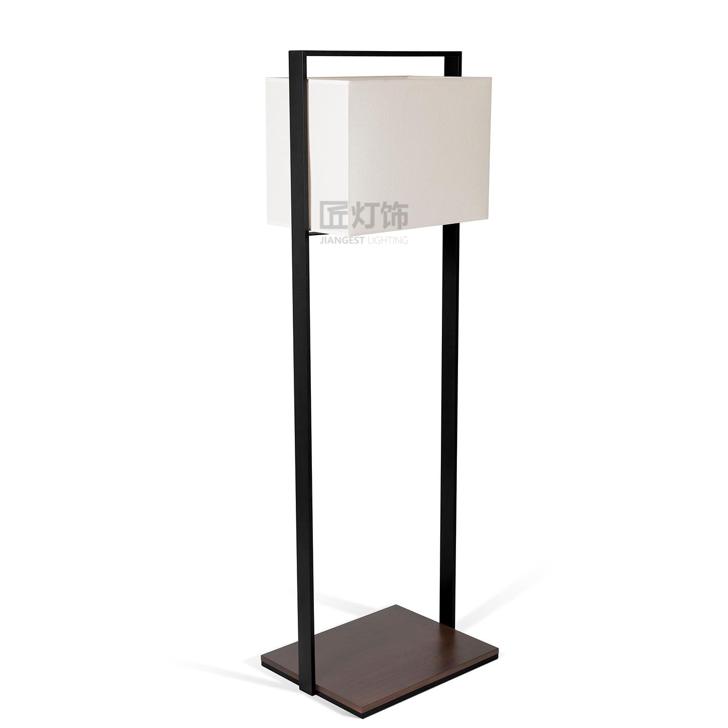 工厂直销简约方形落地灯装饰高档会所酒店大堂立灯新中式售楼处非