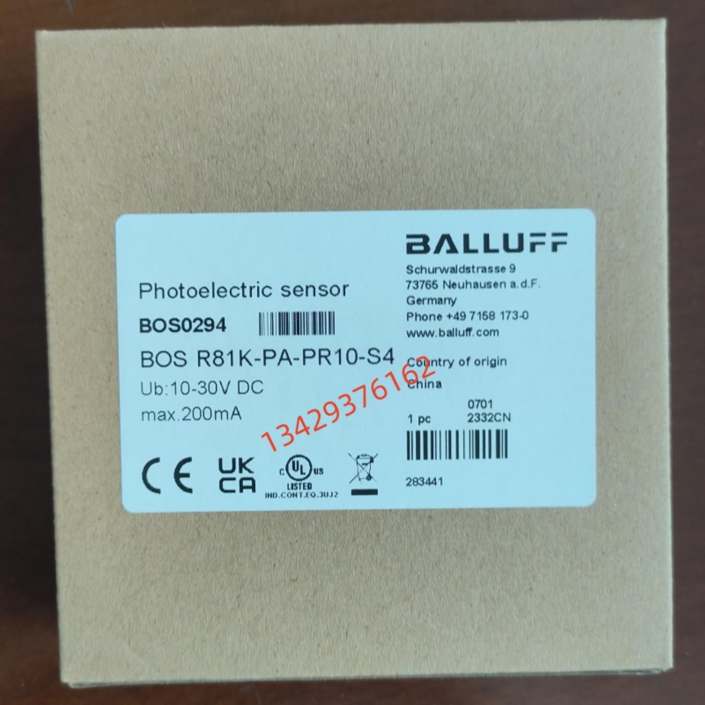 全新原装BALLUFF巴鲁夫BOS0294 BOS R81K-PA-PR10-S4镜反射询价