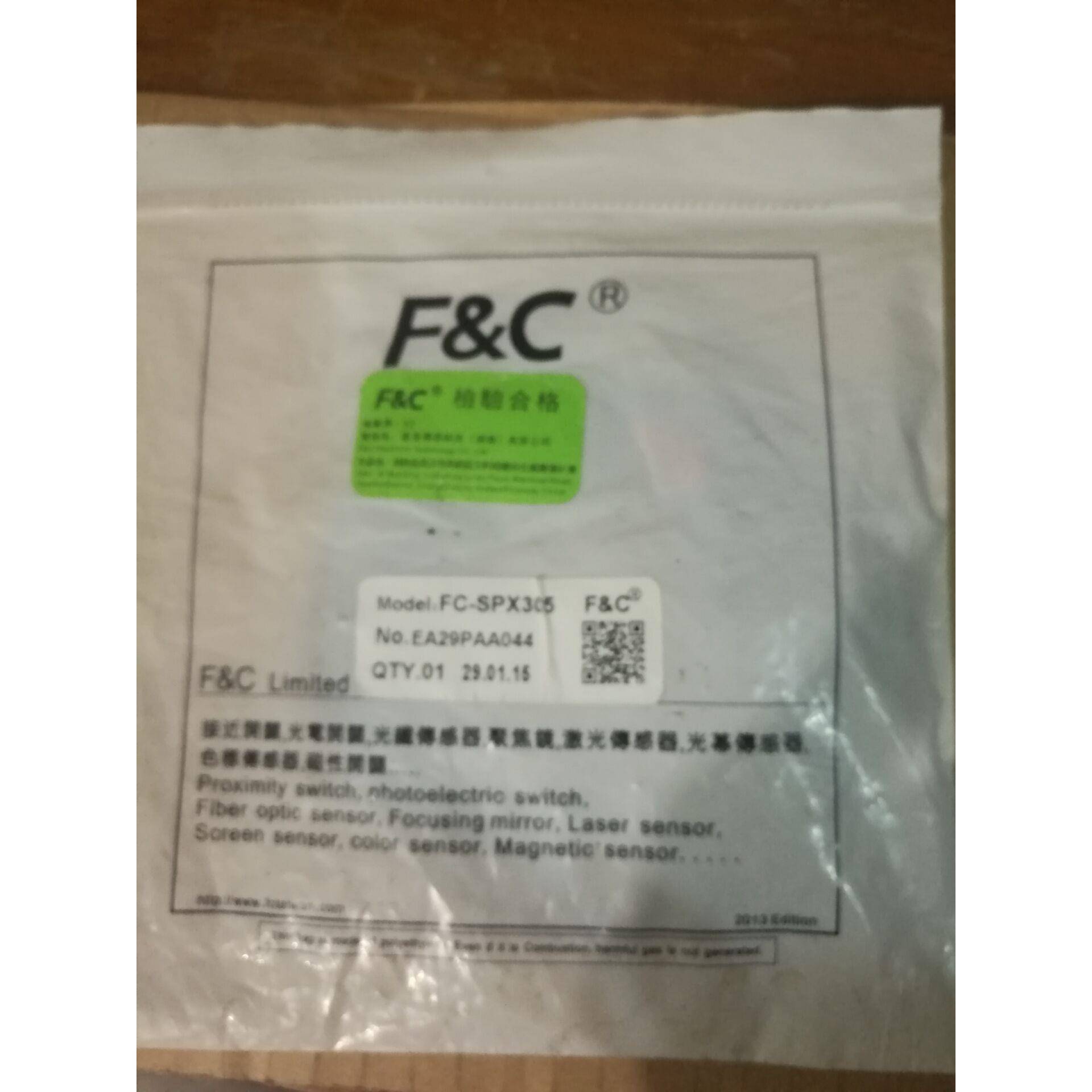 原装FC-SPX305 全新正品嘉准传感器F&ampC光电开关 现货询价