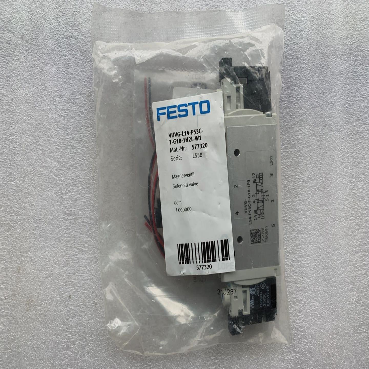 正品 费斯托FESTO电磁阀 VUVG-L14-P53C-T-G18-1H2L-W1 57询价