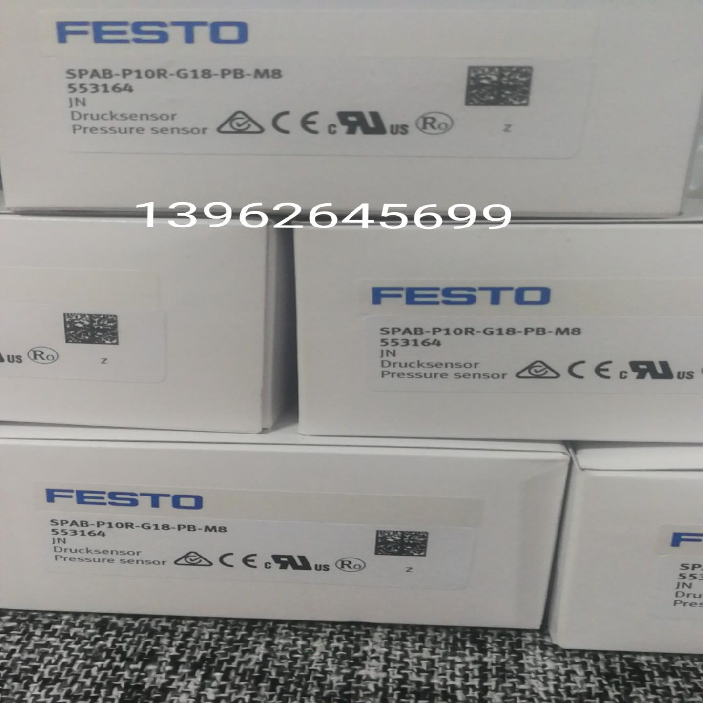 原装正品费斯托FESTO压力传感器SPAB-P10R-G18-PB-M8现货 55询价