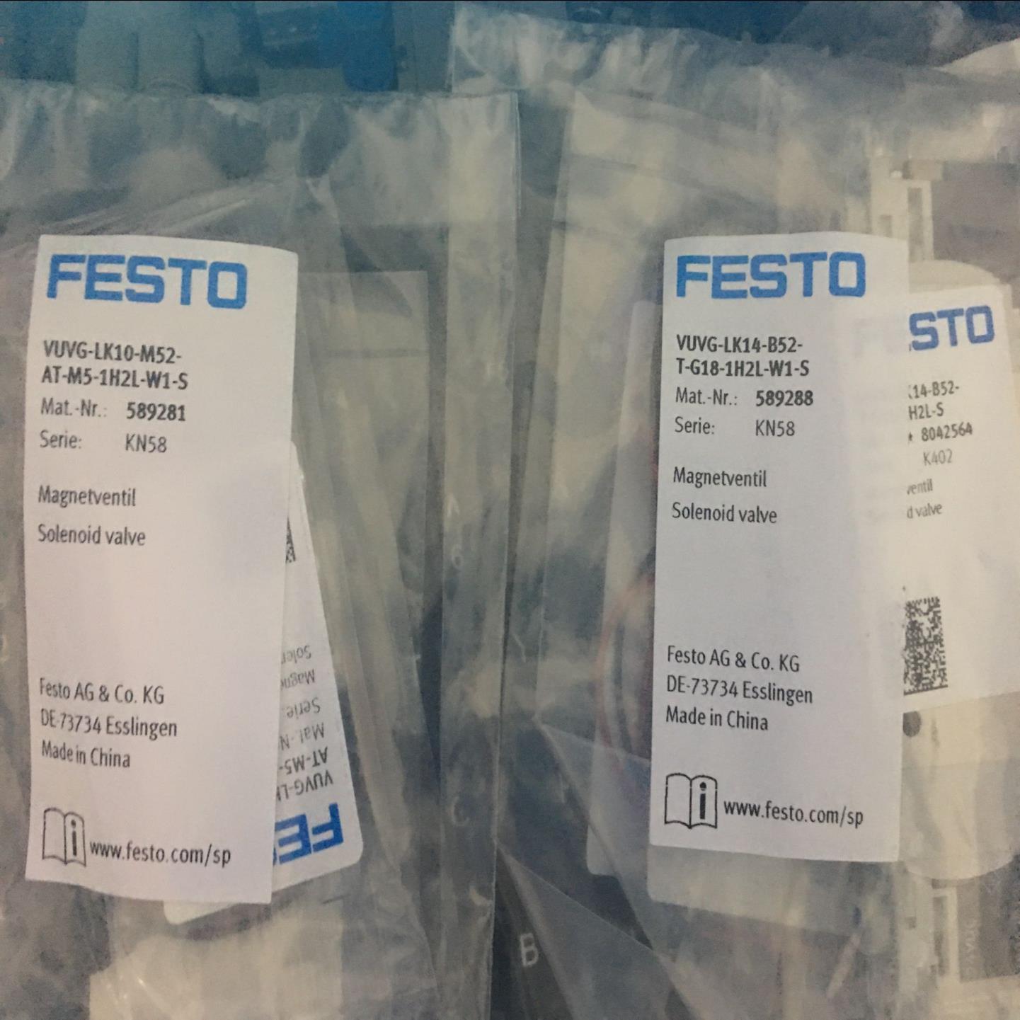 FESTO全新原装VUVG-LK10-M52-AT-M5-1H2L-W1-S 589281 804询价