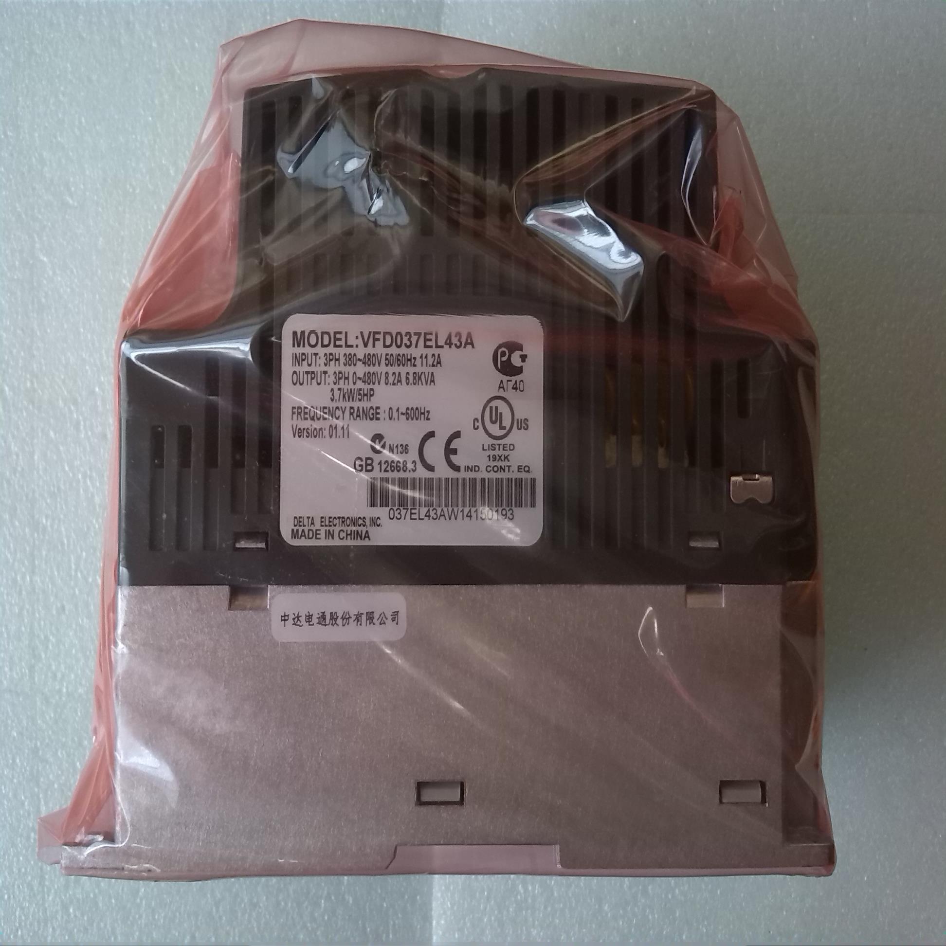 全新原装台湾台达EL系列变频器VFD037EL43A 37KW380V质保1年询价