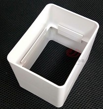 包邮105*80PVC方管直接/接头雨水管方型落水管直通管箍水培种菜