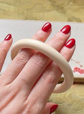 圆条手镯天然猛犸象牙油润