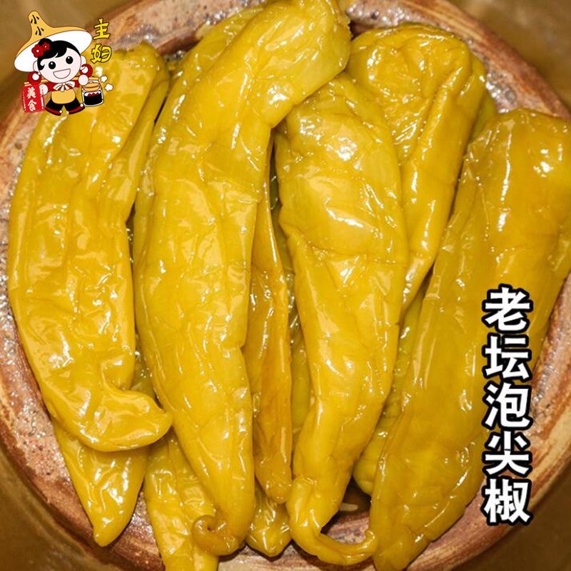 老坛泡椒泡青椒尖椒酸椒青辣椒大海椒农家腌椒泡菜 水产肉类/新鲜蔬果/熟食 腌制/榨菜/泡菜 原图主图