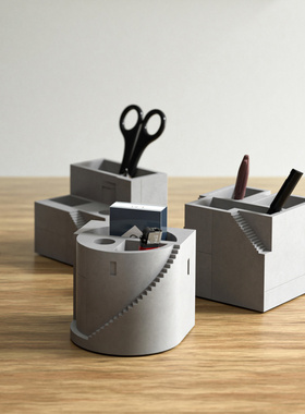 简约现代风水泥微型建筑客厅桌面