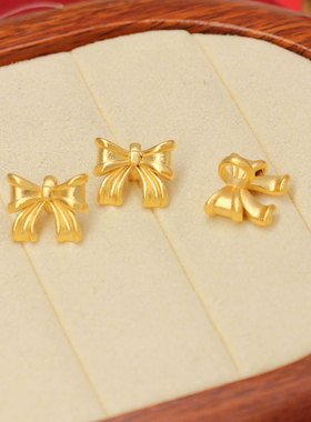 铜沙金蝴蝶结隔珠新品