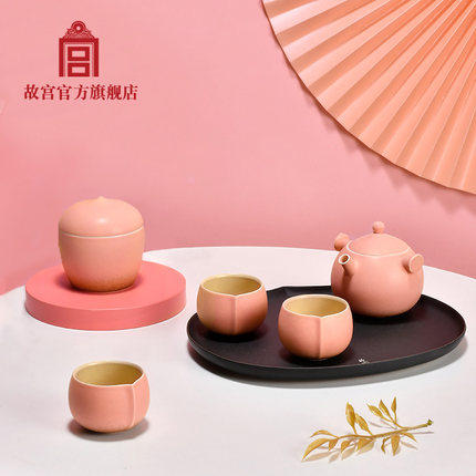 故宫寿桃随手礼茶具陶制茶器套装端午节庆礼物