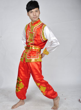 少数民族男装秧歌服饰舞台龙灯