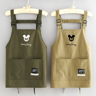 1米5小个子男生短款围兜兜,围裙家用厨房卡通做饭工装围腰工作服