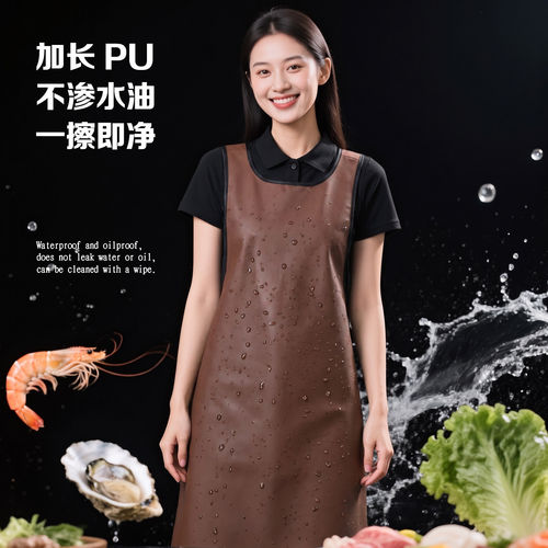 杀鱼，杀鸡，宰牛，肉铺店老板围兜兜加长防水围裙水产海鲜店围腰