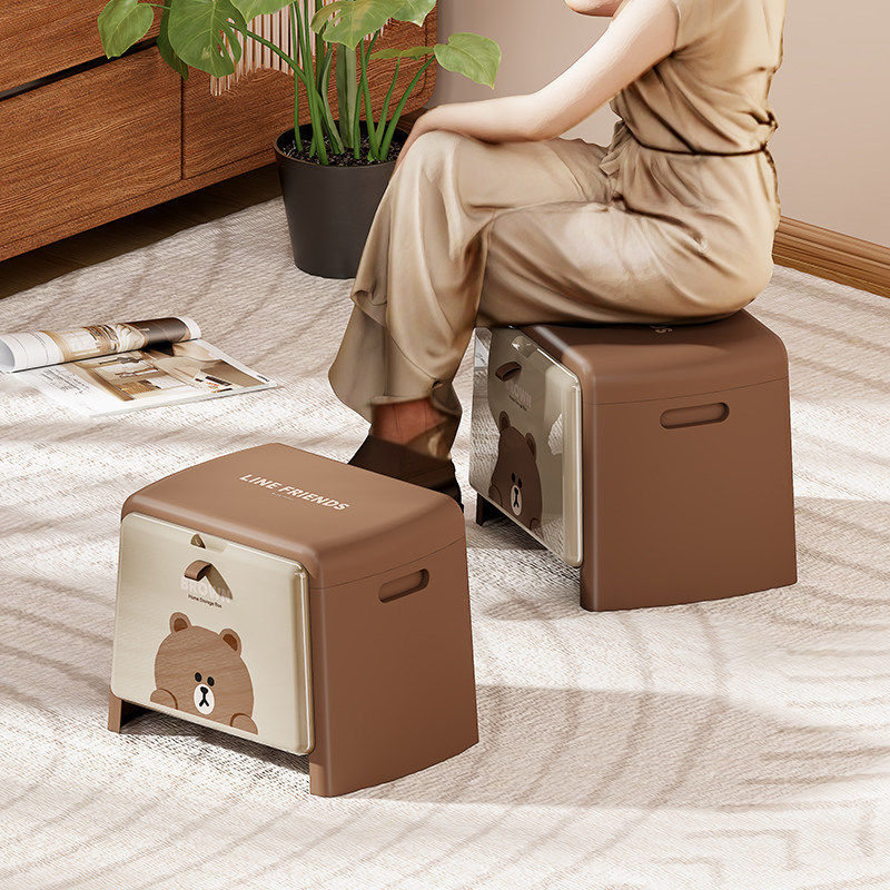 布朗熊收纳凳储物凳可坐收纳箱床边玩具置物凳试鞋换鞋凳凳子批发,收纳整理,收纳凳,淘宝优惠券,粉丝福利购,淘宝优惠卷