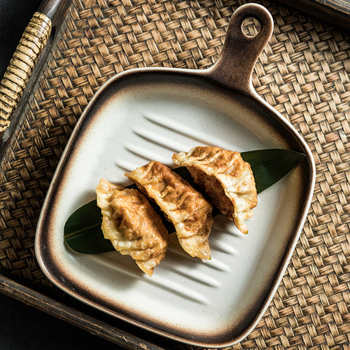 创意寿司盘油炸鸡米花薯条盘子带柄烤箱盘串串烧烤盘零食盘点心盘