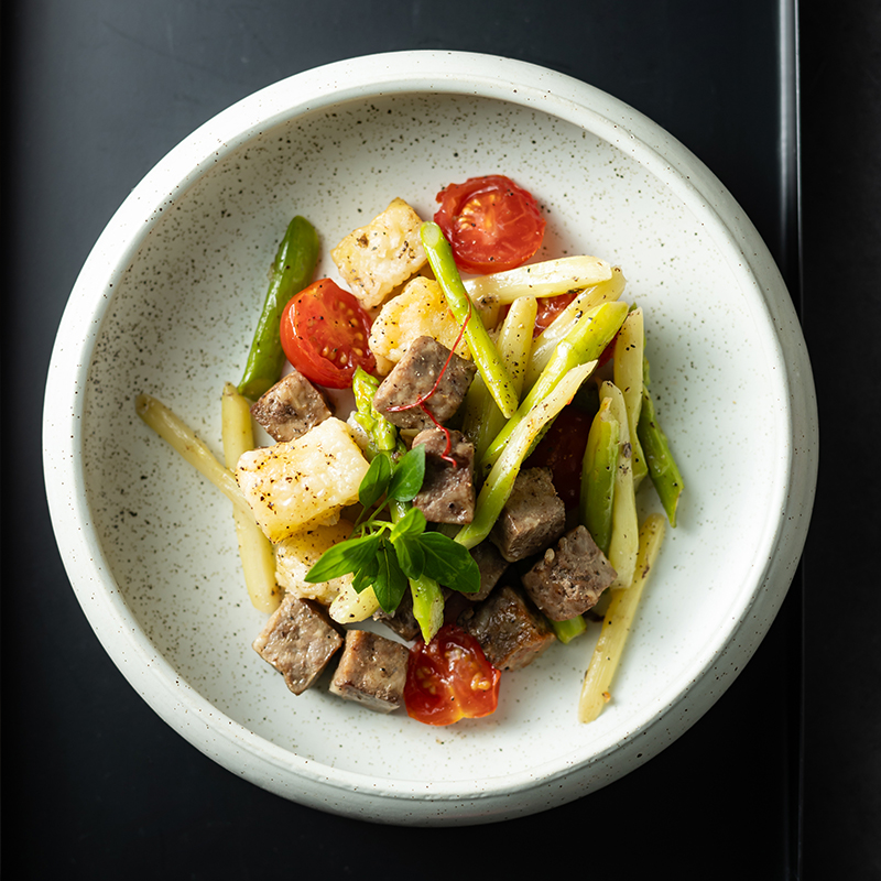 日式餐具釉下彩鼓形盘陶瓷菜盘子深盘海鲜盘日料摆盘家用商用餐具