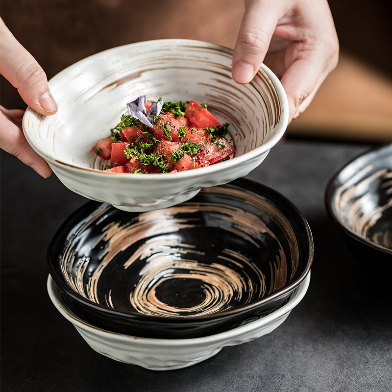 不规则异形碗水果沙拉碗西餐厅日本料理店个性碗陶瓷碗调味酱料碗,餐饮具,碗,淘宝优惠券,粉丝福利购,淘宝优惠卷