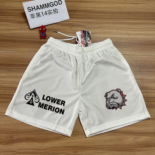 NCAA劳尔梅里恩科比高中款美式不过膝篮球速干透气宽松篮球短裤