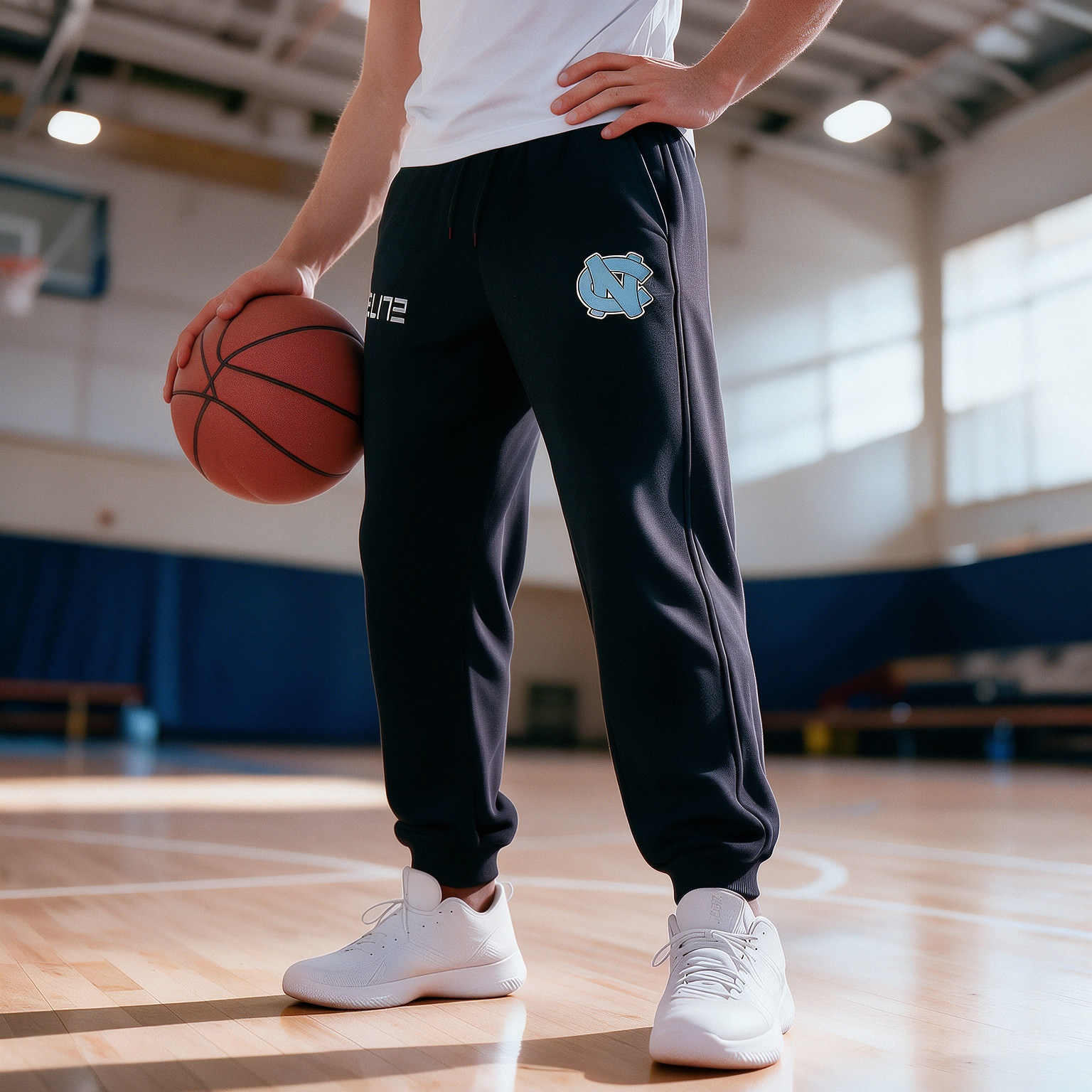 NCAA北卡大学联赛美式运动宽松训练款大学篮球运动户外学生款长裤