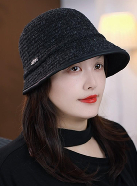 韩版百搭渔夫帽女秋冬保暖显脸小2026新款高档时尚洋气盆帽帽子女