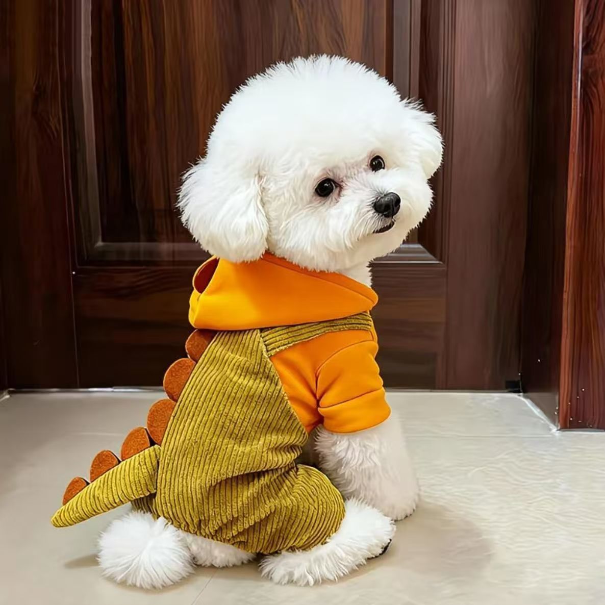 秋冬加厚小狗狗衣服保暖猫咪衣服宠物四脚冬装泰迪博美比熊外套