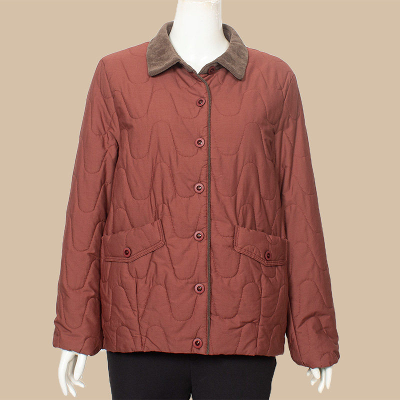 妈妈春装薄棉外套2025新棉服棉衣