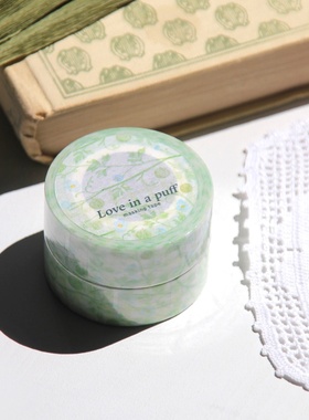 韩国正品Boki气球花的爱美纹花纹手帐纸质胶带Love in a Puff M.T