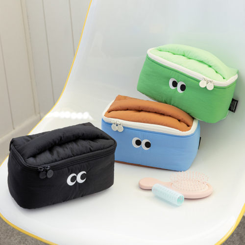 韩国正品livework 趣味蓬松便携旅行收纳包化妆包MAKE UP POUCH