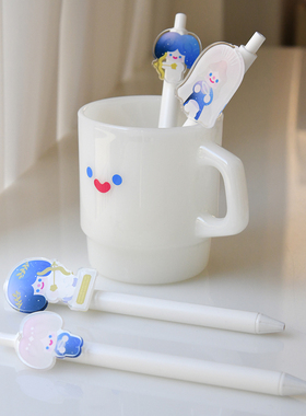 韩国正品RICO 星系1mm黑色圆珠笔按动式原子笔OF 3024 SOFT PEN