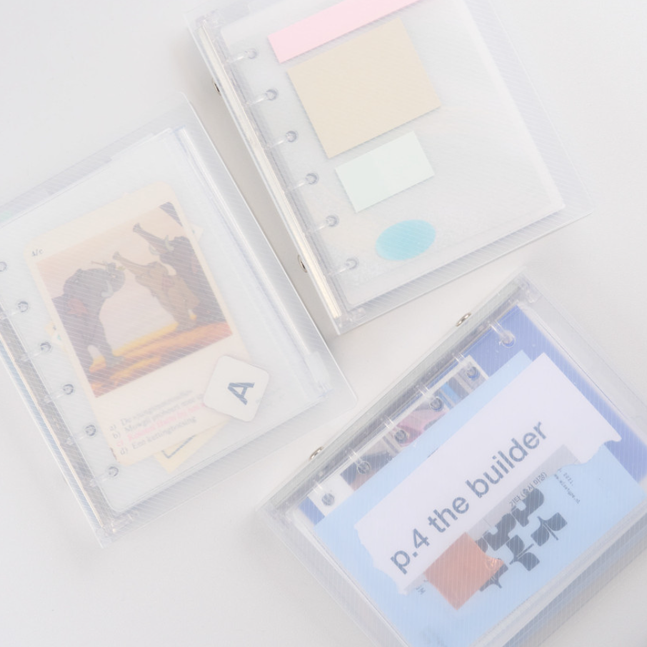韩国正品ANALOG KEEPER 透明PP封面活页笔记日记本封面套/内页