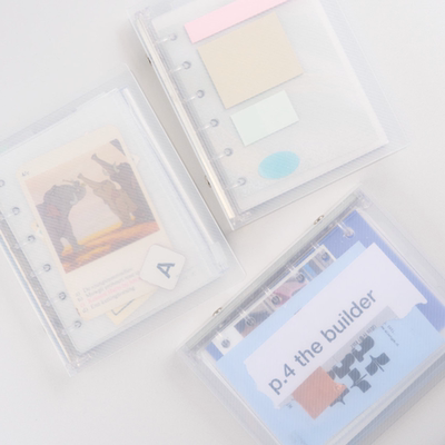 韩国正品ANALOG KEEPER 透明PP封面活页笔记日记本封面套/内页