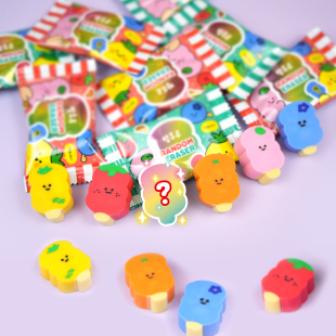 韩国正品pinkfoot 文具礼物糖果包装盲盒盲袋冰糖葫芦橡皮擦ver16