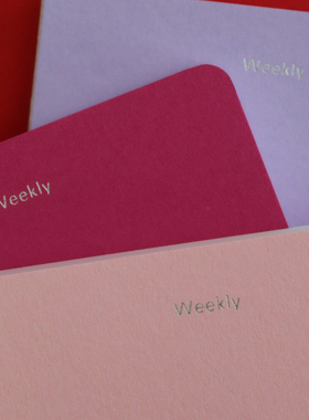 韩国正品Malgrecela 周计划手拿笔记本备忘记事本notebook Weekly