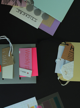 韩国正品Malgrecela背粘式书本笔记本整理收纳袋袋子Book Pockets