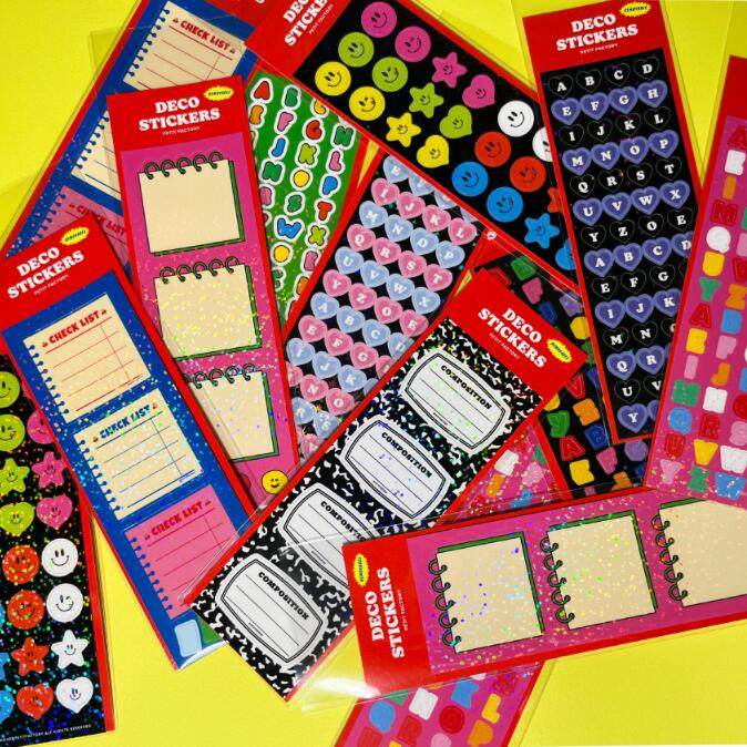 韩国正品petit factory 手帐日记标签全息装饰贴纸deco stickers