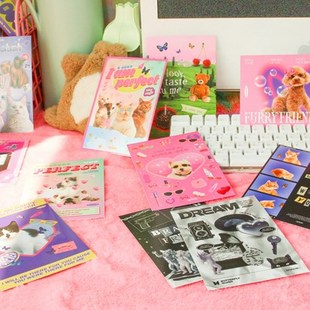 韩国正品saranghae ins风装饰卡片明信片1张seasonal postcard 1