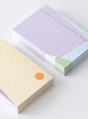 韩国正品202hosil 双拼网格拍纸本便签本留言本周计划备忘记事纸