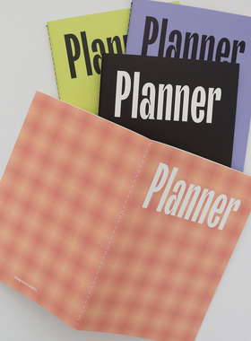 韩国正品Malgrecela 3个月B6薄款笔记计划本日程备忘学习管理记事