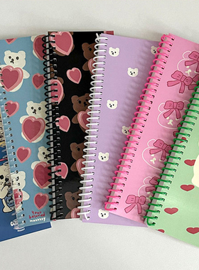 韩国正品MAZZZZY B5长款线圈格子线条便签本拍纸本记录本记事ver1