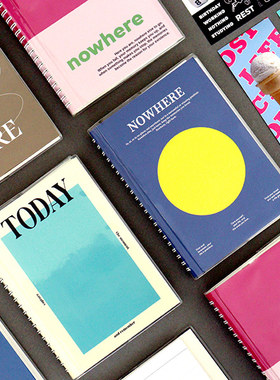 韩国正品indigo线圈月/周学习计划记事日记本备忘记事日程本6个月