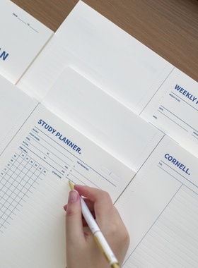 iplaybox日本A5刻度日周学习计划本记事笔记本康奈尔Deboss Style