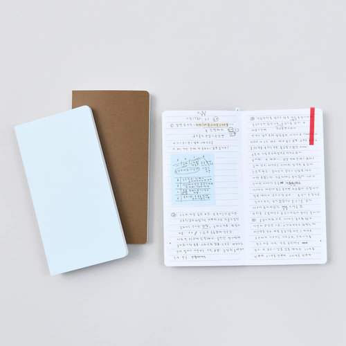 韩国正品ANALOGUE KEEPER 简约线条随身记事笔记本7mm横线记录本