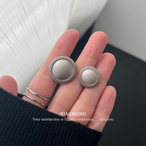 晓梦金属纽扣复古风大衣扣