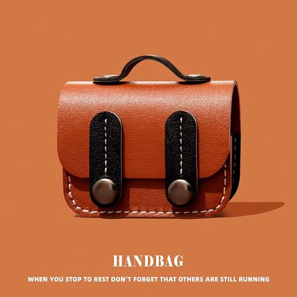 适用airpods4保护壳airpodspro3保护套airpodpro2耳机壳airpord3pro蓝牙airpord4苹果ipods四代盒棕黑手提包