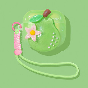 适用苹果airpods4保护壳airpodspro2保护套airpod2pro二代airports4耳机壳air4蓝牙aipods3第三代高级感梨子