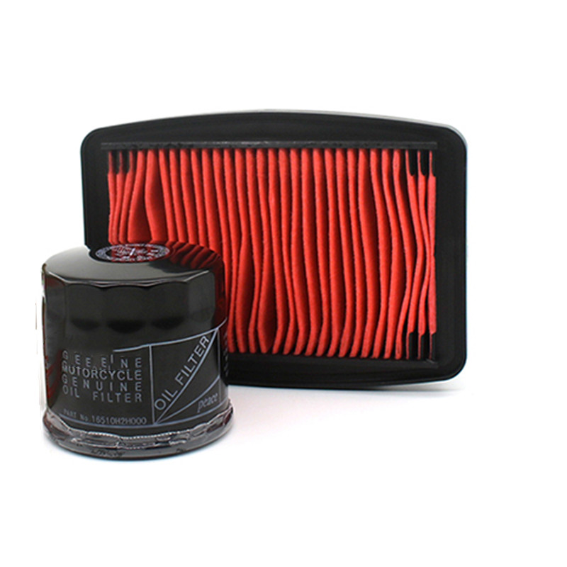 豪爵摩托车空气滤芯DR300 XCR DR250 HJ300-A机油滤芯 滤清器原装