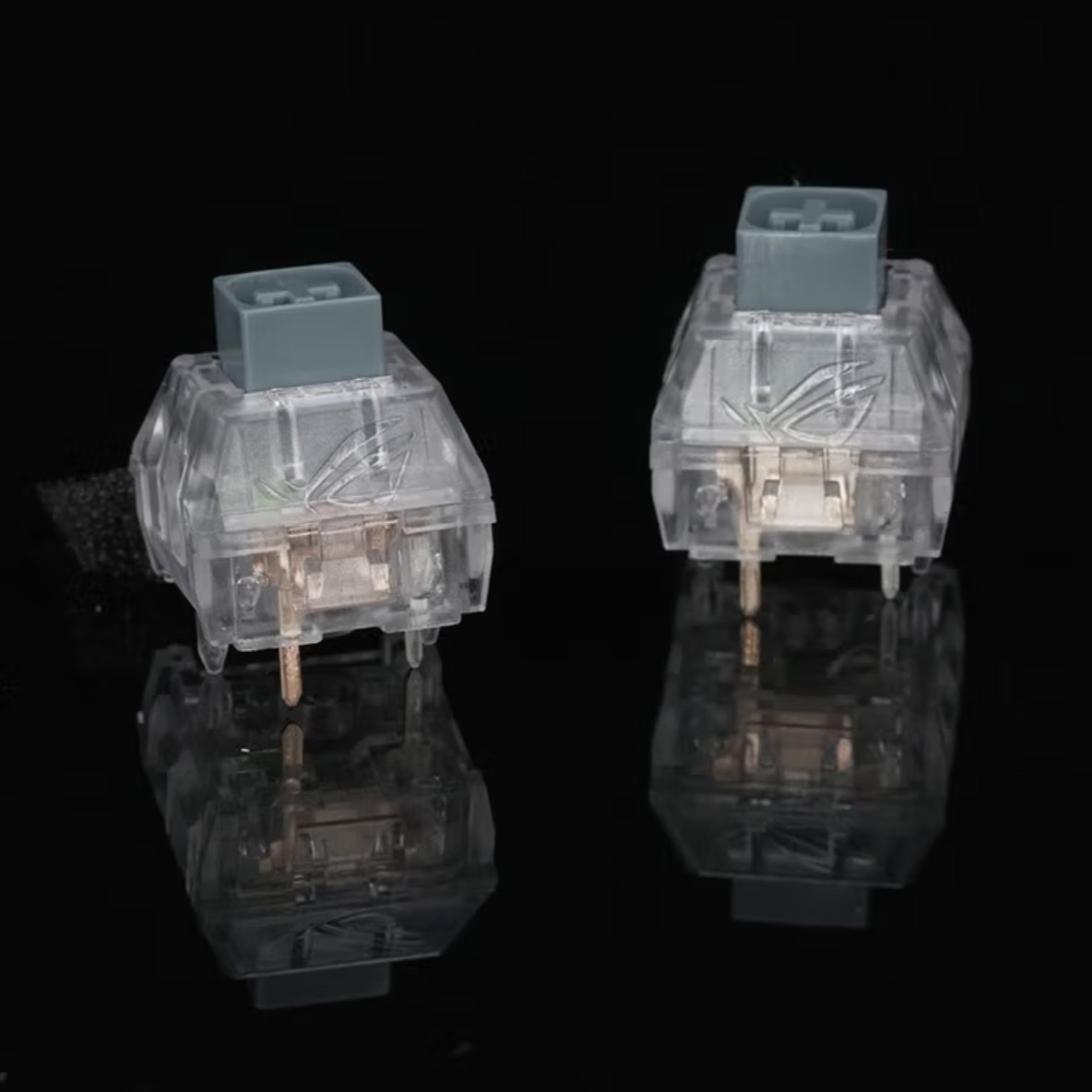 原装正品ROG夜魔拆机冰爆灰NX轴体200颗 Rog冰雹灰轴配件到手拆